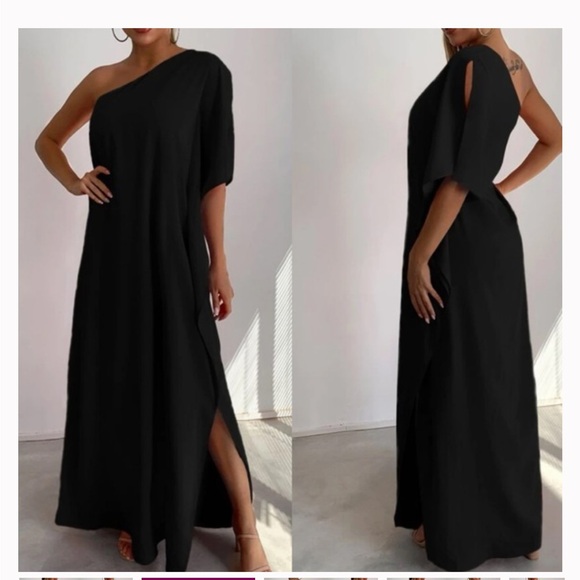 Elegant Black Women's Dress - Picture 1 of 8